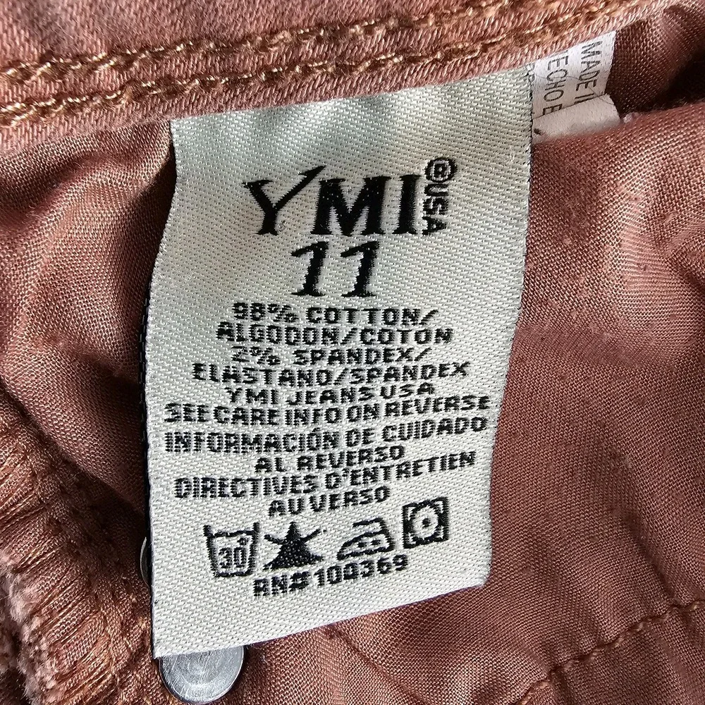 YMI WannaBettaButt? Light Pink Size 11 Distressed Skinny Jeans‎ Stretch Juniors